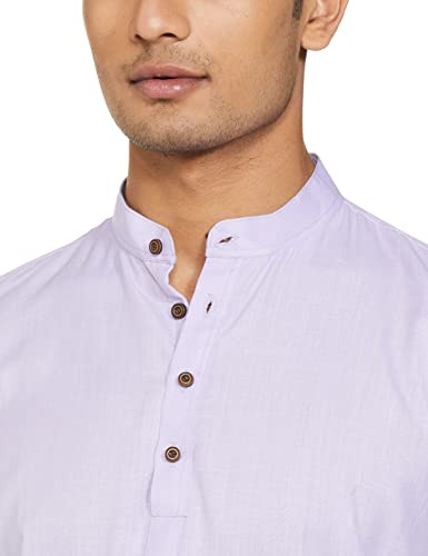 Image of Luxrio Men's Cotton Blend Solid Slim Kurta