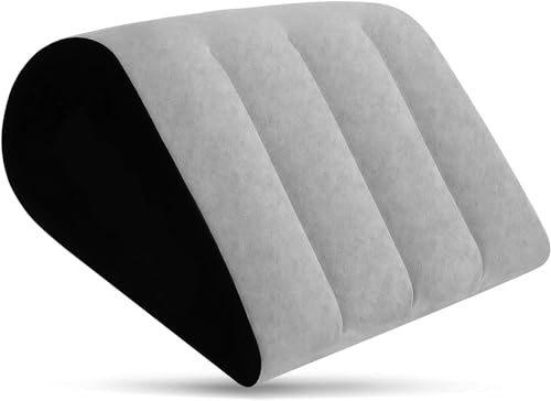 Wedge Pillow for Sleeping Traveling, Reading, Triangle Bed Wedge Pillow Portable Wedge Pillow Inflatable Cushion- Lightweight & Portable Travel Pillow