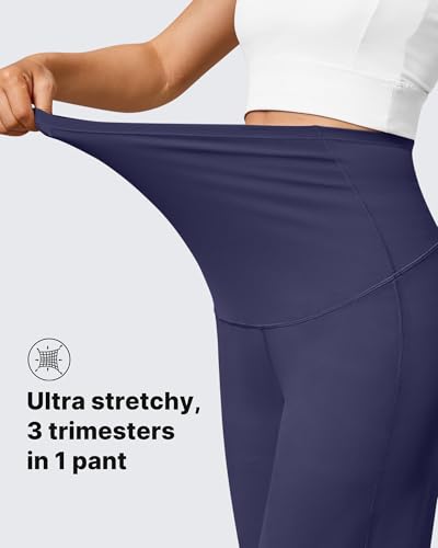 Image of G4Free Women's Maternity BareFeel Wide Leg Yoga Pants
