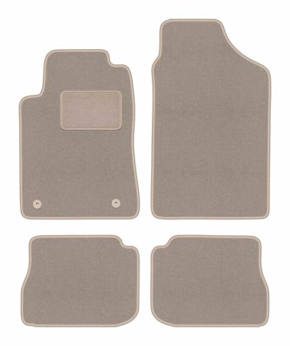 Tapis de voiture pour Peugeot 605 berline en velours beige