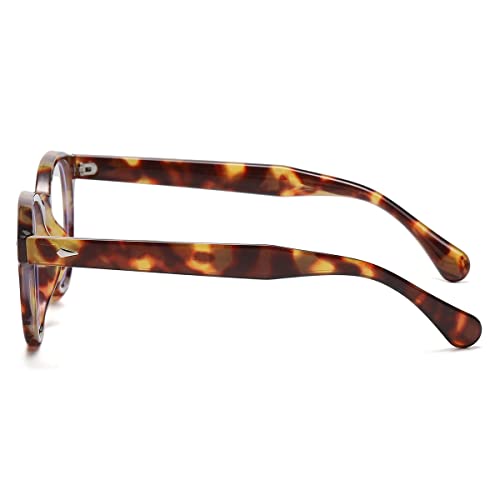 Image of Retro Round Blue Light Blocking Glasses for Men Women, Vintage Frame Non-prescription Computer Reading Eyeglasses