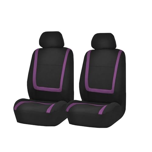 Housses de siège voiture universelles violettes 2 places pour Chrysler 200 300 300C Voyager