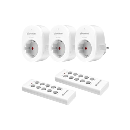 DEWENWILS Funksteckdosen mit Fernbedienung, Funksteckdosenset 2300W, 30M Reichweite Funksteckdosen für Feiertagsdeko, Programmierbar und Erweiterbar, 3er Steckdosen und 2er Fernbedienung, Weiß