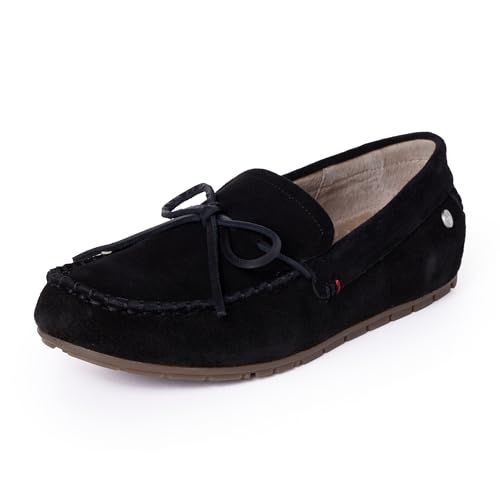 �yMINNETONKA(�~�l�g���J)�z�y���K�i�z�����Y ���J�V�� Men's Loafer Moc Black (US11 29cm)