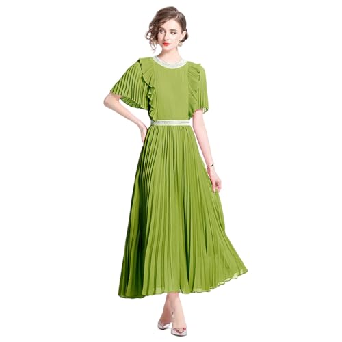 Robe longue plissée mousseline idéale pour vos soirées d'été