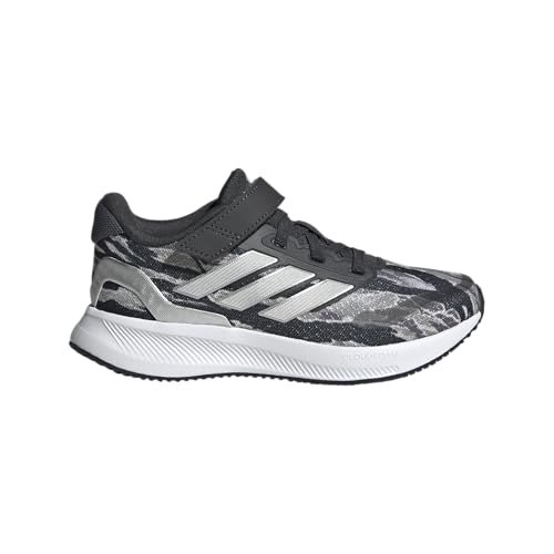Image of adidas Kids' Marvel Run Falcon 5 Elastic Lace & Strap Shoe