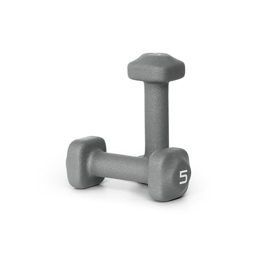 Tone Fitness Neoprene Dumbbell Weight Pairs with Anti-Roll Square Head | Multiple Options