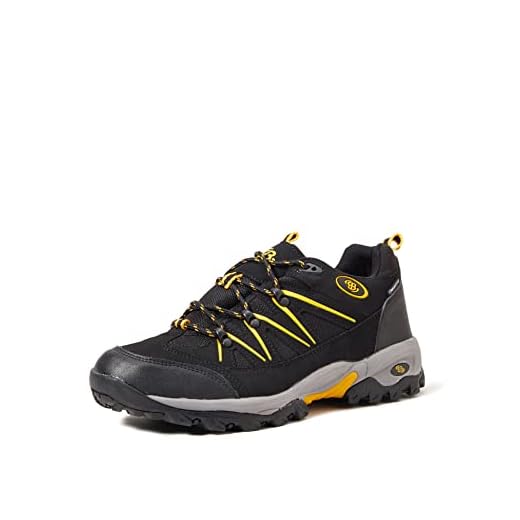 Brütting Mount Hunter Low Herren Trekking- & Wanderhalbschuhe, Schwarz Schwarz Gelb, 43 EU 5 Brütting Mount Hunter Low Herren Trekking- & Wanderhalbschuhe, Schwarz Schwarz Gelb, 43 EU