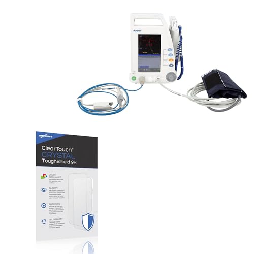 BoxWave Screen Protector Compatible with Dynarex Vital Signs 10840 Touch Screen - ClearTouch Crystal ToughShield 9H (2-Pack), Clear 9H Tough Flexible Film Screen Protector