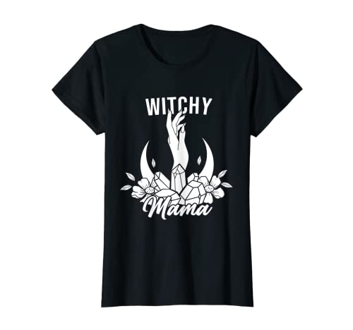 Mujer Cita Espiritual De La Mano De La Luna De Cristal Esotérico Camiseta
