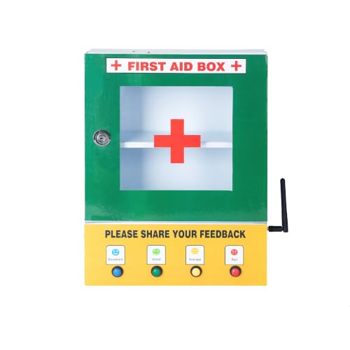Image of By VP INDUSTRIES (Combo) First Aid Box with Smiley Feedback System