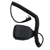 Microfono cablato resistente per walkie talkie – KMC-21 microfono altoparlante con riduzione del rumore con clip in ferro per avventura all'aperto forestale