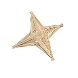 Sosoport Strohkreuz Wandbehang aus Naturstroh Rustikale Weihnachtsdeko Religiöse Wanddekoration für Zuhause Kirche und Büro Handgefertigtes Irisches Segenskreuz