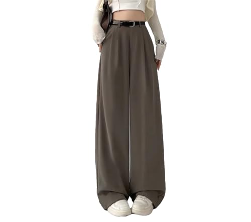 Woman's Vintage Baggy Suit Pants Spring Summer Office High Waist Wide Leg Pants Trousers