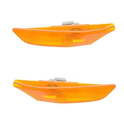 Driver & Passenger Side Side Marker Light Set Compatible with 2003-2006 INFINITI G35 IN2550108 IN2551108 IN2551109