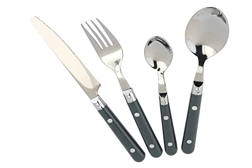 APOLLO SS Cutlery Set 16pc BistroGREY, Silver