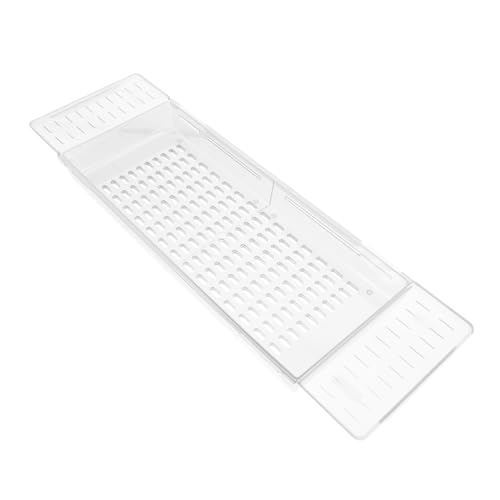 IWOWHERO Expandable Bathtub Shelf Organizer Tray Small Bath Holder for Tablets Books Wine Glass for Birthday Christmas Valentine's Day