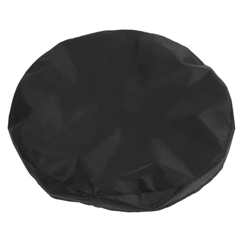 VICASKY Housse De Protection Pour Brasero Rond 100 Cm Pour Barbecue Extérieur Tissu Oxford Noir Imperméable Cordon De Serrage Design Élégant Pour Jardin