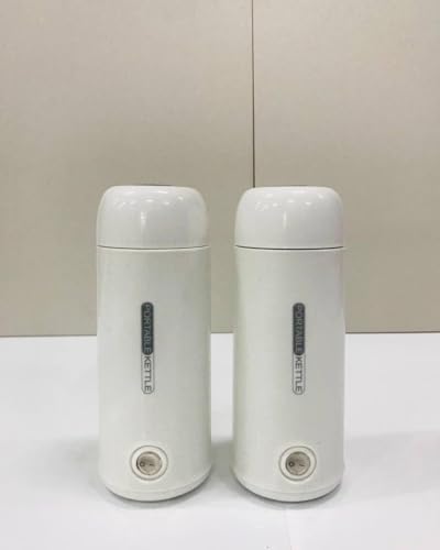 Image of Portable Mini Electric Kettle - 400 ml Travel Boiler for Hot Water, Tea & Coffee - Compact Fast-Boil Water Heater for Office, Home & Camping