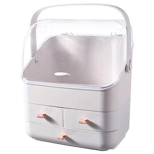 Upgraded Makeup Organizer, Large cosmetic storage box,Waterproof