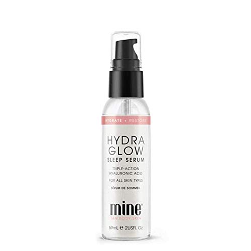 MineTan Idratante per il viso per la notte quotidiana | Hydra Glow Sleep Crema viso con formula a tripla azione all'acido ialuronico, ultra leggera, idratante intensamente idratante per il viso per