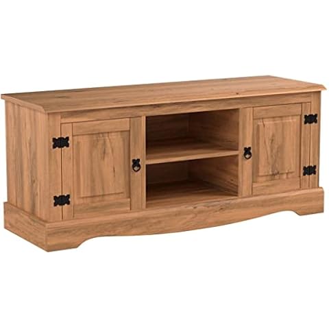 Amazon Brand - Movian Corona TV Cabinet, 2 Door 1 Shelf, Solid Pine Wood, 51 x 120 x 40 cm Cover
