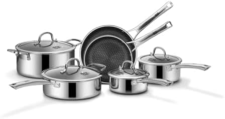 HexClad 10-Piece Hybrid Set