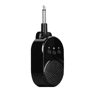 lehua Amplificateur de Guitare Mini Amplificateur 5W AMP de Guitare Prise 6,35 mm Rotation à 270 Degrés USB pour Accessoires de Basse de Guitare Électrique - Les Beatles, Paul McCartney, John Lennon, RIngo Starr, George Harrison