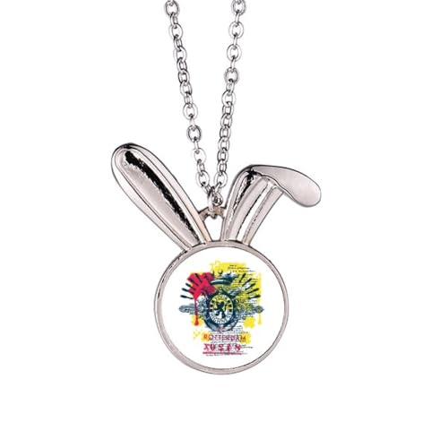 Collier pendentif lapin animal bijoux cadeau original pour anniversaire et fête