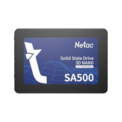 Netac 512GB SA500 SSD, 2.5, SATA3, 3D QLC NAND, R/W 520/450 MB/s, 7mm