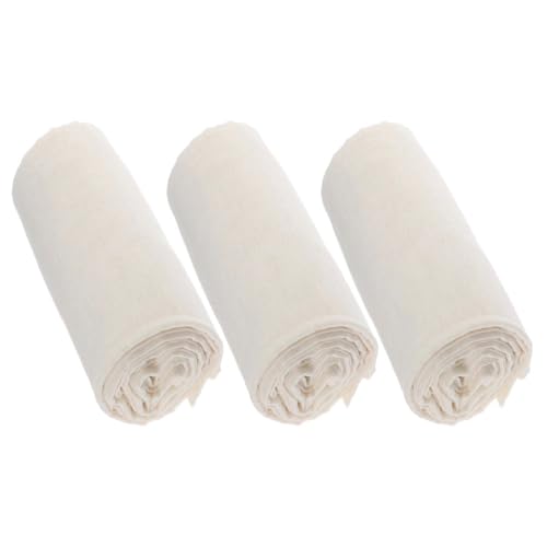 TOBBOMEY 3 piezas Tela Filtrante de Algodón Reutilizable para Cocina Paños de Queso Finos y Coladores Multiusos para Filtrar Leche Vegetal Yogur Salsas y Alimentos