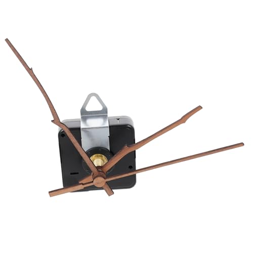 HAMPPLIES Mecanismo Reloj Silencioso con Kit de Reparación DIY Movimiento y Duradero para Reloj de Pared Incluye Manecillas Negras de Madera sin Ruido Individual