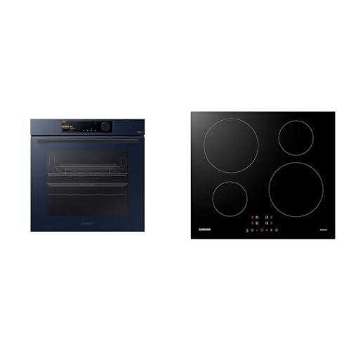 Samsung Set: Einbaubackofen Dual Cook Flex + Induktionskochfeld 60cm, SmartThings, Touch Steuerung