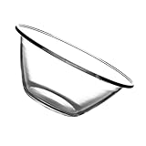 DEARMAMY Cuenco de Vidrio Templado Transparente Resistente al Calor y Golpes Tazón Multifuncional para Ensaladas Frutas y Fideos Apto para Microondas y Uso Doméstico