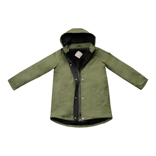 Image of Hunter Boys Plush Lined Rain Jacket - Waterproof Hooded Coat for Kids, Toddlers & Big Boys, Cold Weather Outerwear (2T-12)