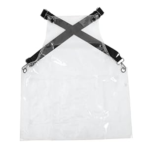 Zerodeko Transparente Arbeitsschürze Friseurschürze