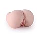 Realistic Pussy Anal Ass Male Masturbator with Sucking and Vibrating Device for Intense Stimulation,Life Size Sex Toy with Two Holes for Male Masturbation (Standard)