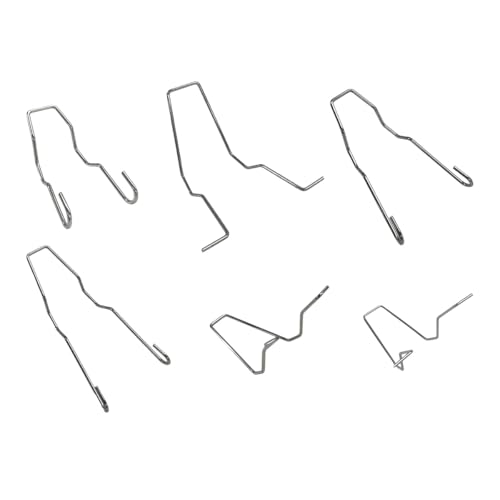 FSTURIOS 6 PCS Bulb Retaining Spring Clips for H1/H3/H4/H7, Car Headlight Clamp Retainer Spring Clips, Universal Headlamp Clamp Dip Dipped Beam Bulb Holder Clips for SUV Sedan Truck