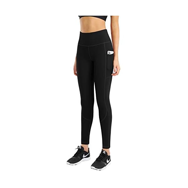 HOFI High Waist Yoga Pants For Women Side & Inner Pockets With Tummy Control Sports Leggings