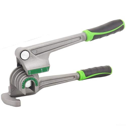 Image of Professional Manual Pipe Bender Tool For 6 8 10mm Tubes Allowing Precise 180 Degree Bends Constructed From Aluminum Alloy With Ergonomic Soft Grip Handle For Hvac Refrigeration Installation(A)