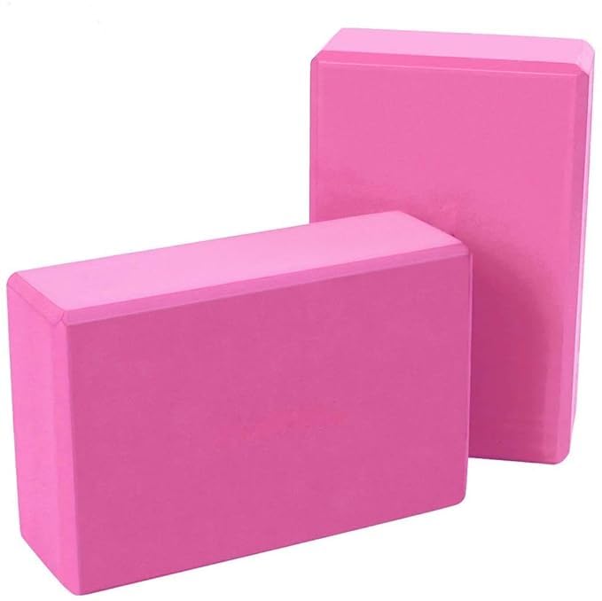 FIRST CHOICE High Density Premium EVA Foam Yoga Block for Strength, Balance, and Flexibility, Odour Resistant, Regular Size (3 x 6 x 9 inches, Set of 1, Pink)-image-43
