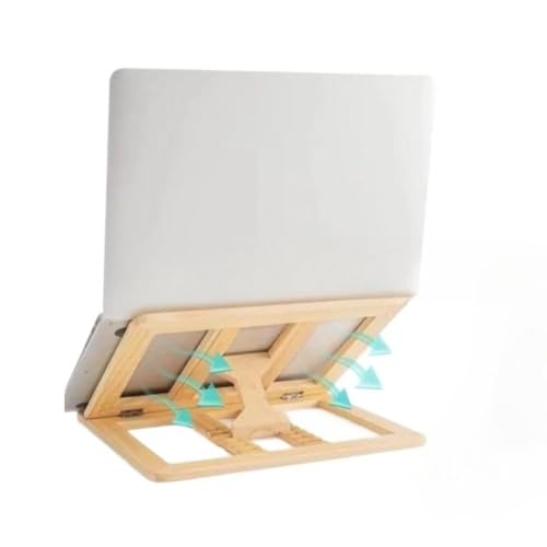 Soporte de madera ajustable para laptop 10-15.6 pulg miniatura 1