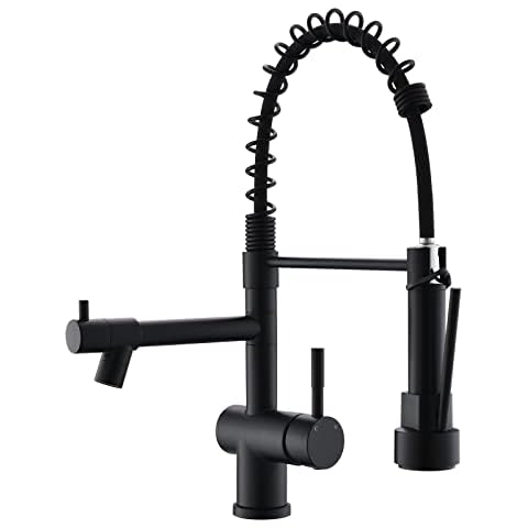 Kicimpro Matte Black Kitchen Faucet Cover
