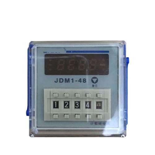 Relé de conteo JDM1-48L8 de 8 pines con control de baja velocidad AC/DC 24V-48V para panel