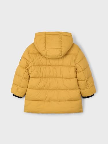 Mayoral Long coat for Boys Mustard2