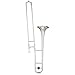 Senfot Alto Trombone Starter Kit, Bb Nickel-Plated Brass with Case, Mouthpiece, Gloves, Cloth; Accurate Tone and Penetraing Sound, School Band & Orchestra Essential Instrument