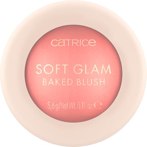 Catrice Soft Glam Baked Blush | Luminous, Lightweight Powder for Buildable Color | Vegan & Cruelty Free (010 | On Cloud Pink)