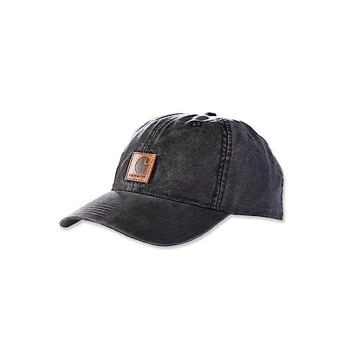 Carhartt Casquette de baseball en toile pour homme Noir Taille unique
