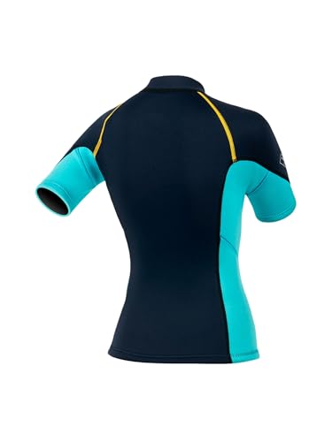 Chamarra de Neopreno para Mujer Manga Corta 1.5mm, Chaqueta de Buceo y Surf, Azul Marino Talla X-Small miniatura 5