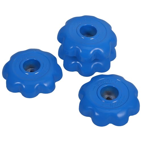 HOMOCONO 4pcs Aluminum Alloy Cylinder Control Valve Handle Replacement – Non-Slip Round Regulator Wheel for Industrial Gas Tank Valve, Laboratory and Industrial Control Applications